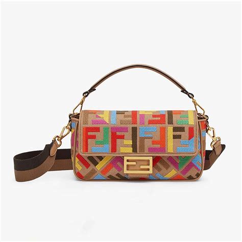 fendi multi colored shoulder bag